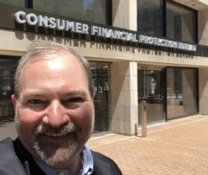 Victor visiting CFPB Headquarters in DC in 2020. Victor served as the first Deputy COO, and second COO, in the CFPB's history.