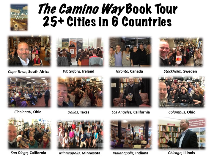 Victor's global book tour for The Camino Way